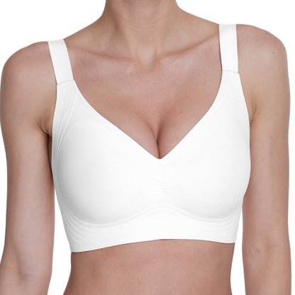 VRCÔMFY Women Wirefree Bras Full Coverage No Underwire Everyday Bras（OZB)