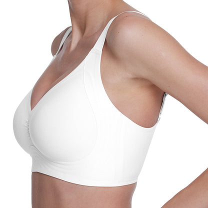 VRCÔMFY Women Wirefree Bras Full Coverage No Underwire Everyday Bras（OZB)