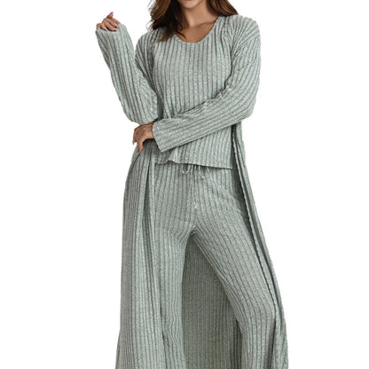 VRCÔMFY Women's 3-Piece Knit Loungewear Set