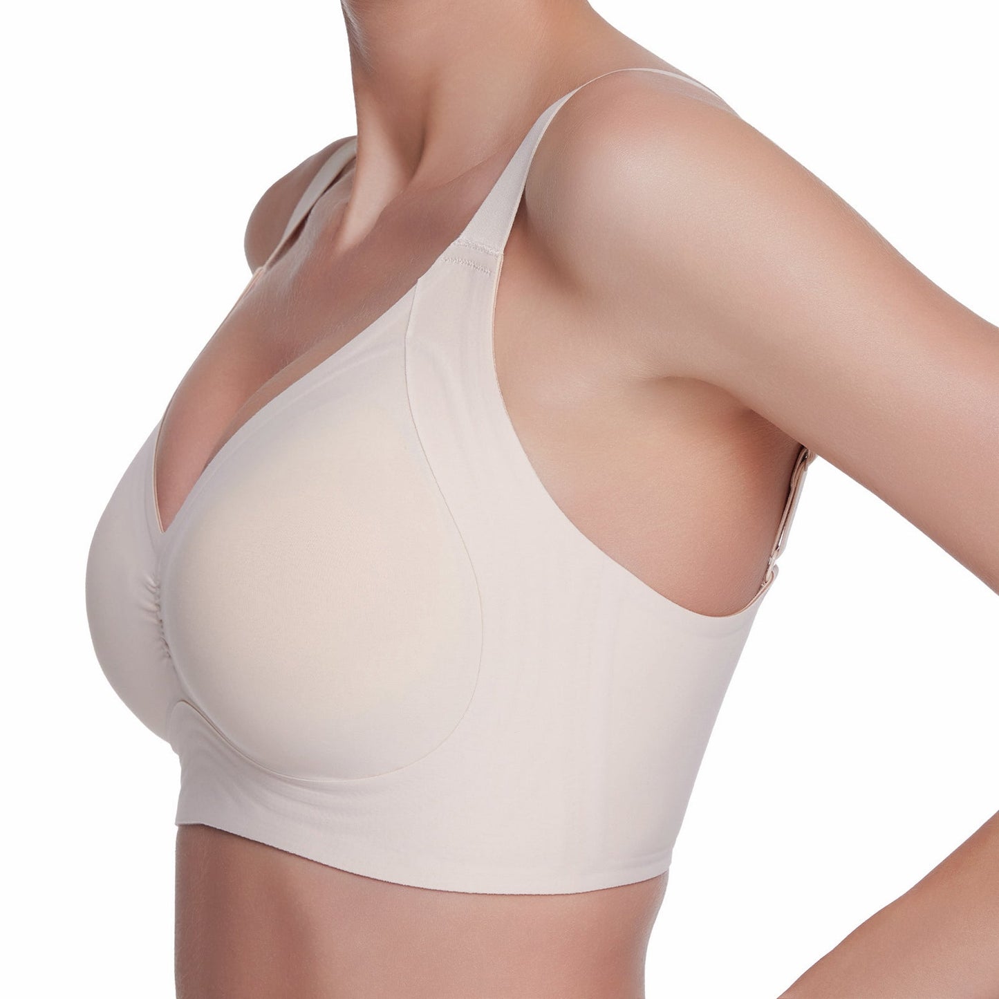 VRCÔMFY Women Wirefree Bras Full Coverage No Underwire Everyday Bras（OZB)