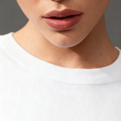 VRCÔMFY Women's Slim Fit Ribbed Long Sleeve Top