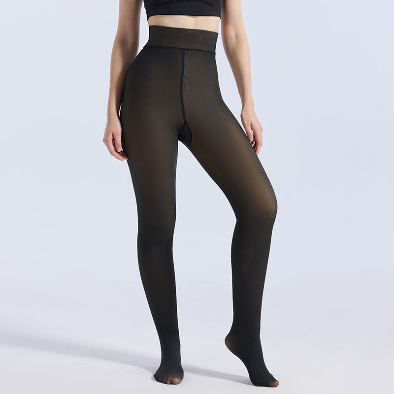 VRCÔMFY Fleece-Lined Leggings for Women - Winter Warm Thick Tights & Opaque Pantyhose