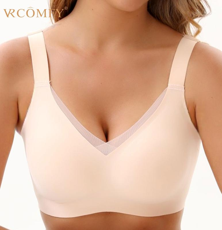 VRCÔMFY Woven Bliss Wireless Bra - Comfort & Lift for Women （WB）